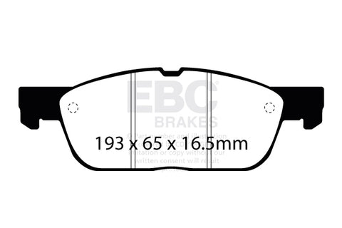 EBC Greenstuff 2000 Series Sport Brake Pad Set (DP22383)