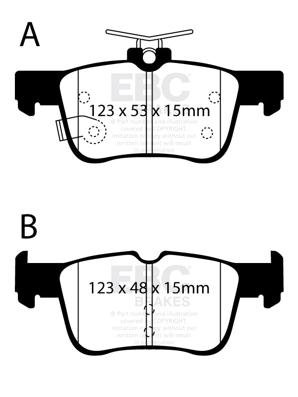 EBC Greenstuff 2000 Series Sport Brake Pad Set (DP22384)