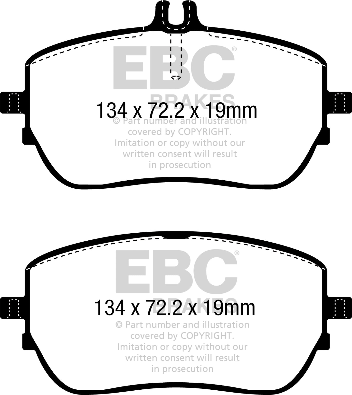 EBC Greenstuff 2000 Series Sport Brake Pad Set (DP22388)