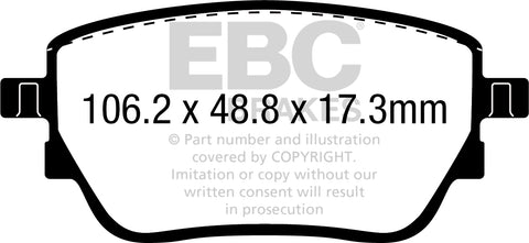 EBC Ultimax OE Replacement Brake Pad Set (DPX2389)