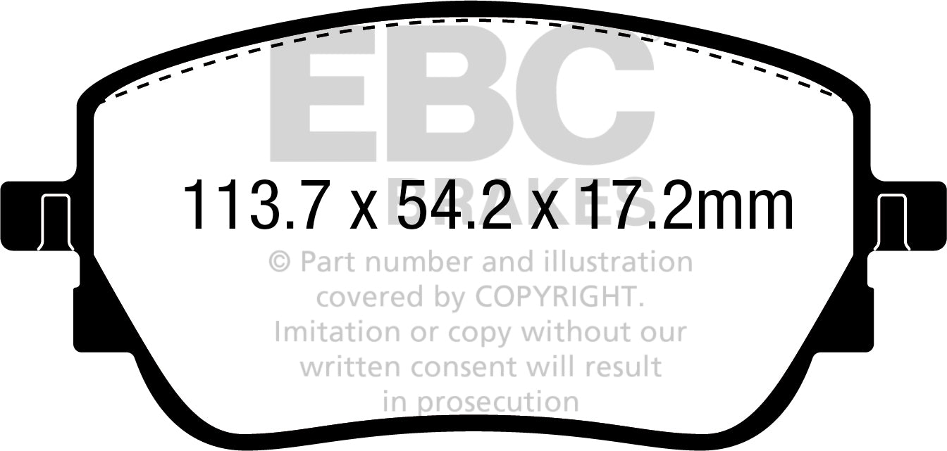 EBC Ultimax OE Replacement Brake Pad Set (DPX2391)