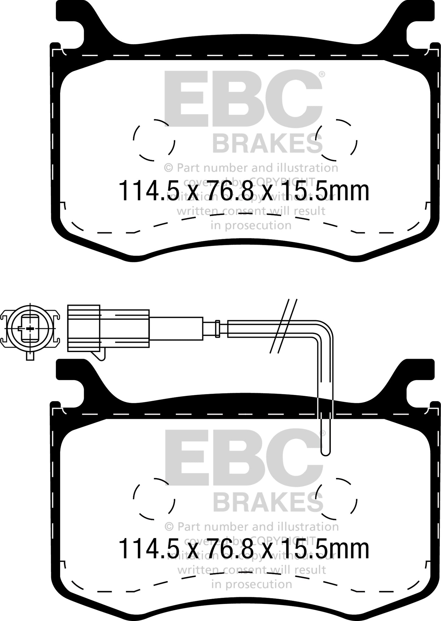 EBC Greenstuff 2000 Series Sport Brake Pad Set (DP22392)