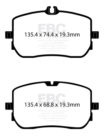 EBC Greenstuff 2000 Series Sport Brake Pad Set (DP22395)