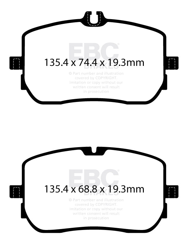 EBC Greenstuff 6000 Series Truck and SUV Brake Pad Set (DP62395)