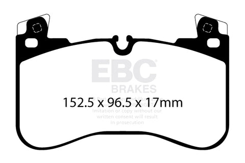 EBC Yellowstuff 4000 Series Street and Track Brake Pad Set (DP42401R)