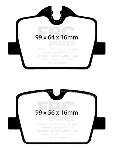 EBC Greenstuff 2000 Series Sport Brake Pad Set (DP22405)