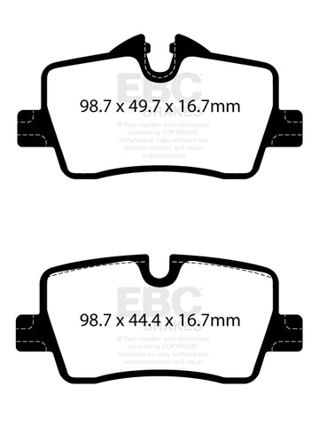 EBC Greenstuff 2000 Series Sport Brake Pad Set (DP22414)