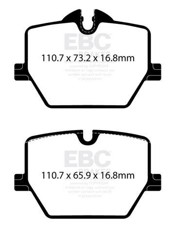 EBC Greenstuff 2000 Series Sport Brake Pad Set (DP22415)