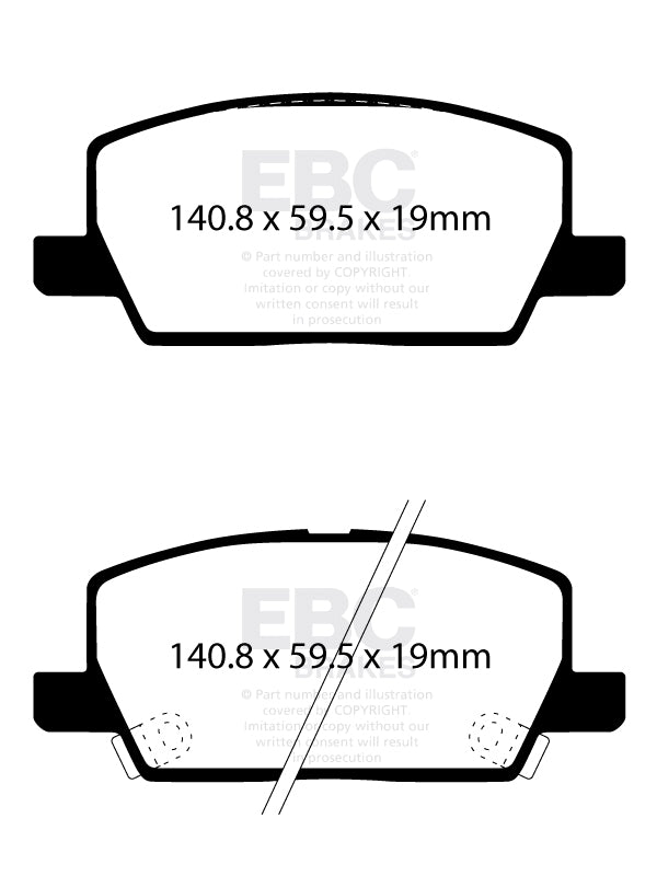 EBC Ultimax OE Replacement Brake Pad Set (DPX2420)