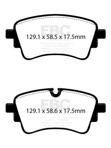 EBC Ultimax OE Replacement Brake Pad Set (DPX2435)