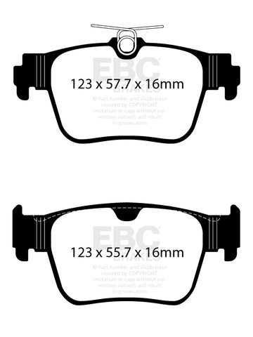 EBC Greenstuff 2000 Series Sport Brake Pad Set (DP22438)