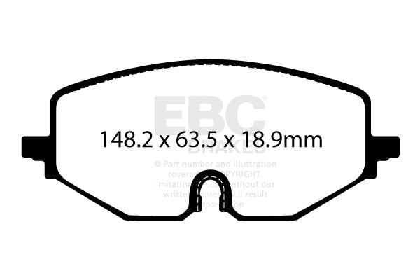 EBC Ultimax OE Replacement Brake Pad Set (DPX2439)