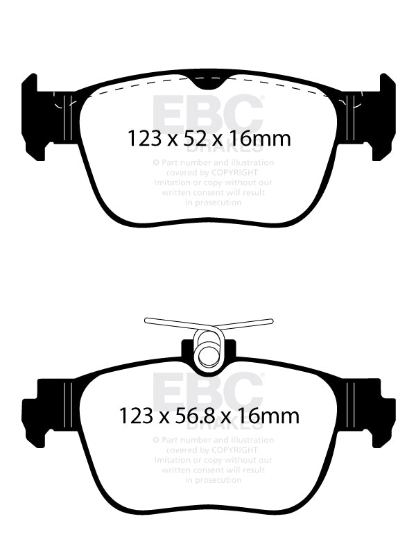 EBC Greenstuff 2000 Series Sport Brake Pad Set (DP22440)