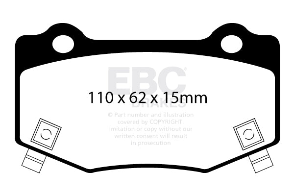 EBC Bluestuff NDX Trackday Brake Pad Set (DP53023NDX)