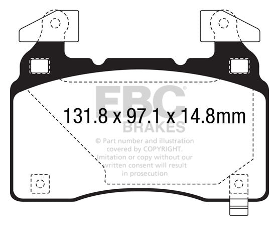 EBC Bluestuff NDX Trackday Brake Pad Set (DP53028NDX)