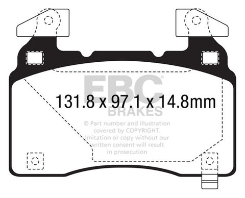 EBC Bluestuff NDX Pad & 2pc Disc Kit - (P2DK021B) Front