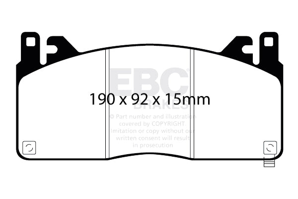 EBC Bluestuff NDX Trackday Brake Pad Set (DP53055NDX)