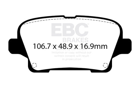 EBC Greenstuff 2000 Series Sport Brake Pad Set (DP23125)