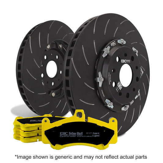 EBC Yellowstuff Pad & 2pc Disc Set - (P2DK007Y) Front