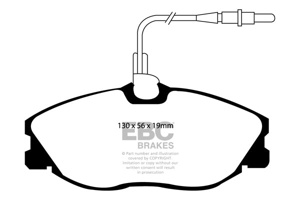 EBC Yellowstuff 4000 Series Street and Track Brake Pad Set (DP41047R)