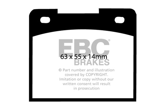 EBC Bluestuff NDX Trackday Brake Pad Set (DP5114NDX)