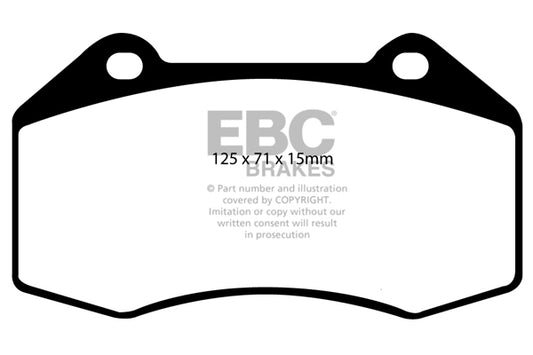 EBC Racing RP-1 Track and Race Brake Pads (DP81539RP1)