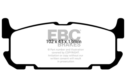 EBC Bluestuff B Super-Street & Trackday Brake Pads (DP51685B)