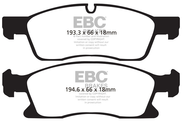 EBC Ultimax OE Replacement Brake Pad Set (DP1871)