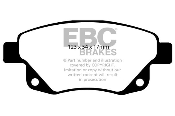 EBC Ultimax OE Replacement Brake Pad Set (DP1918)