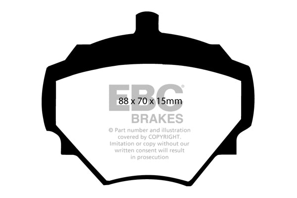 EBC Yellowstuff 4000 Series Street and Track Brake Pad Set (DP4294R)