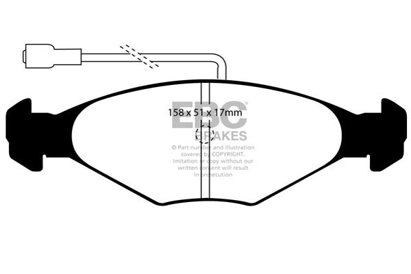 EBC Ultimax OE Replacement Brake Pad Set (DP384)