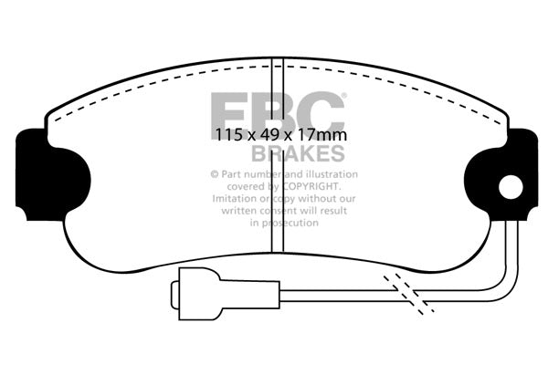 EBC Ultimax OE Replacement Brake Pad Set (DP385)