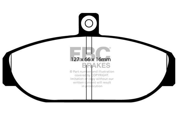 EBC Yellowstuff 4000 Series Street and Track Brake Pad Set (DP4435R)