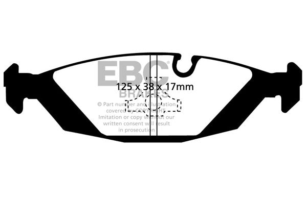 EBC Yellowstuff 4000 Series Street and Track Brake Pad Set (DP4447R)