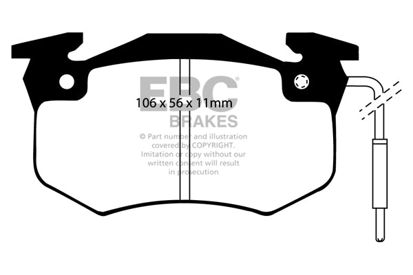 EBC Ultimax OE Replacement Brake Pad Set (DP458/2)