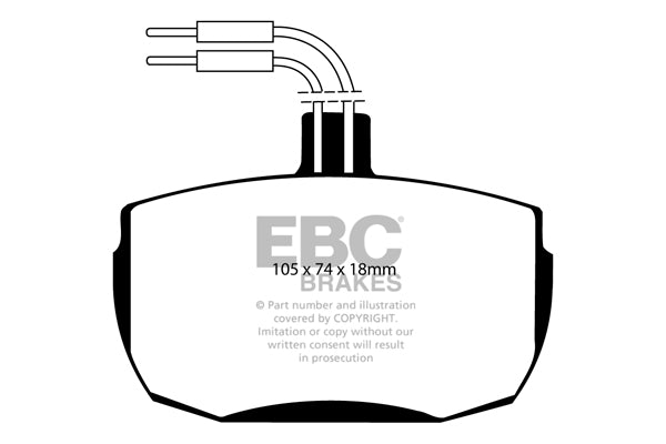 EBC Ultimax OE Replacement Brake Pad Set (DP472)