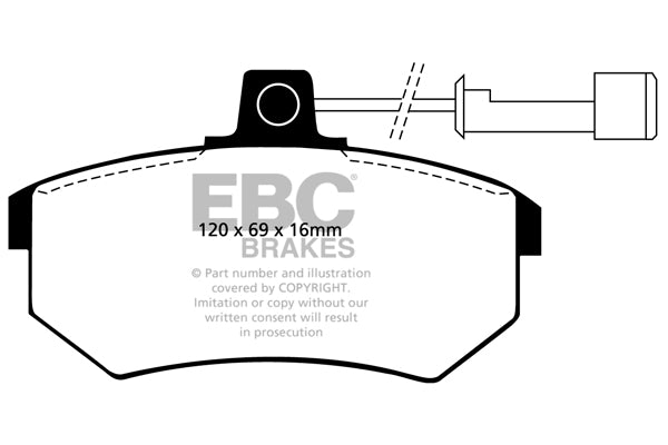 EBC Ultimax OE Replacement Brake Pad Set (DP486/2)