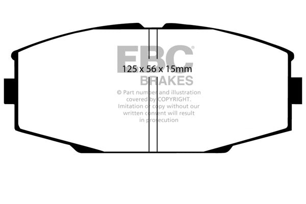 EBC Redstuff 3000 Series Sport Brake Pad Set (DP3610C)