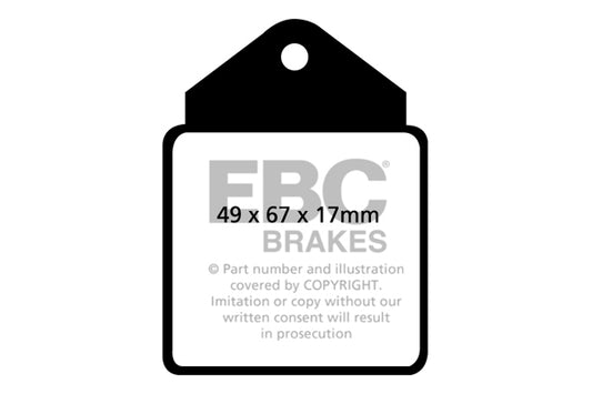 EBC Bluestuff NDX Trackday Brake Pad Set (DP5710NDX)