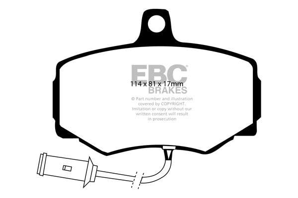 EBC Redstuff 3000 Series Sport Brake Pad Set (DP3756C)