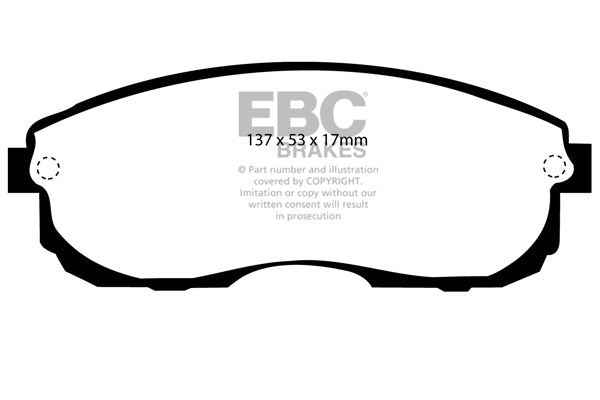 EBC Redstuff 3000 Series Sport Brake Pad Set (DP3775C)