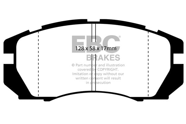 EBC Redstuff 3000 Series Sport Brake Pad Set (DP3966C)