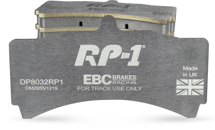 EBC RP1 Track pads for Alcon  H Type  RC4463/42   (DP8008RP1) Front